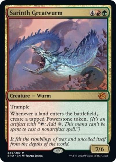 Sarinth Greatwurm The Brothers' War Magic card