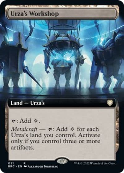 Urzas Workshop Extended Art Commander: The Brothers' War Magic card