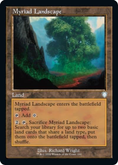 Myriad Landscape Retro Frame Commander: The Brothers' War Magic card
