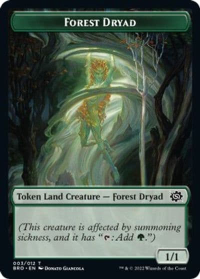 Forest Dryad Token The Brothers' War Magic card