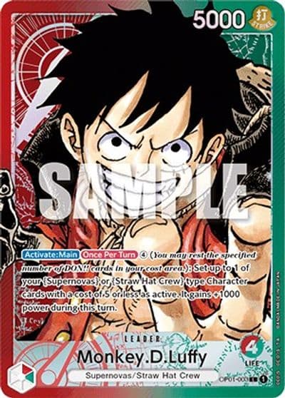 MonkeyDLuffy 003 Parallel Romance Dawn One Piece card