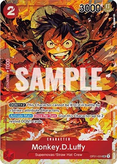 MonkeyDLuffy 024 Parallel Romance Dawn One Piece card