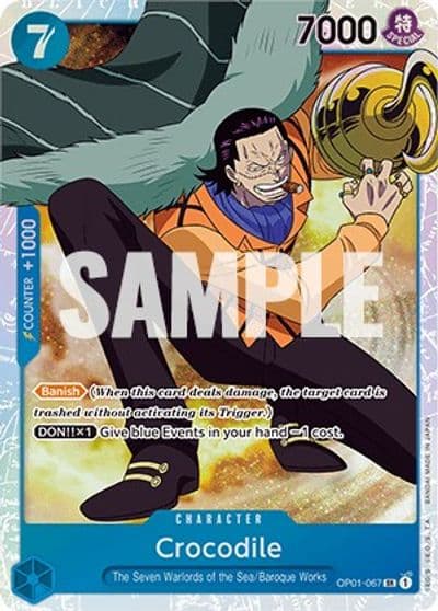 Crocodile 067 Romance Dawn One Piece card