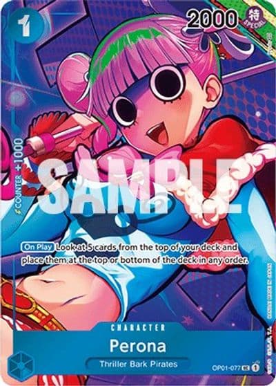 Perona Box Topper Romance Dawn One Piece card