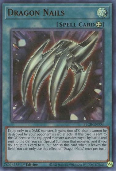 Dragon Nails Battles of Legend: Crystal Revenge Yu-Gi-Oh! card