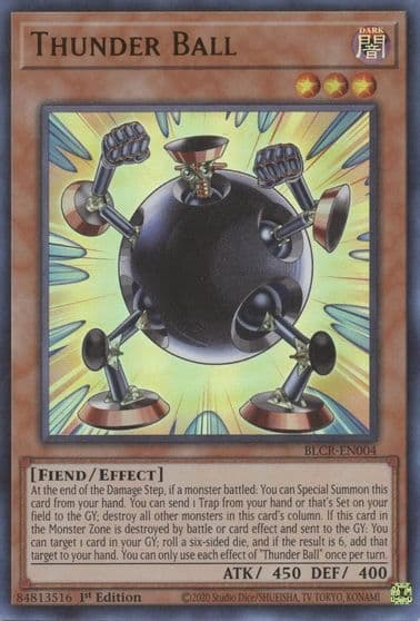 Thunder Ball Battles of Legend: Crystal Revenge Yu-Gi-Oh! card