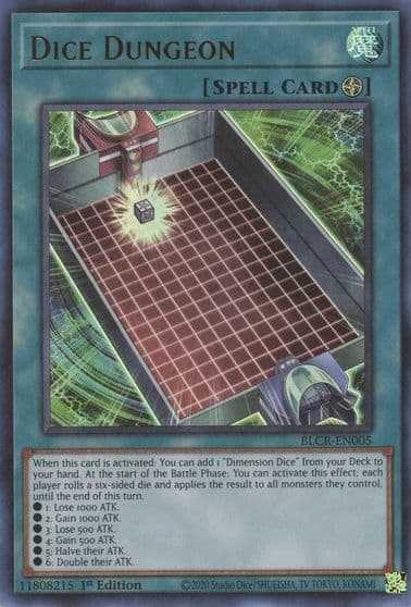 Dice Dungeon Battles of Legend: Crystal Revenge Yu-Gi-Oh! card