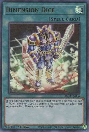 Dimension Dice Battles of Legend: Crystal Revenge Yu-Gi-Oh! card