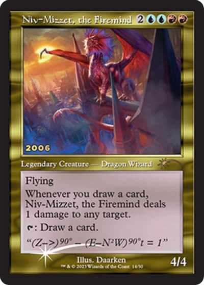 Niv Mizzet the Firemind 30th Anniversary Promos Magic card