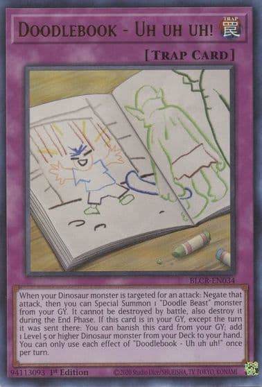 Doodlebook Uh uh uh Battles of Legend: Crystal Revenge Yu-Gi-Oh! card