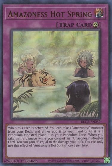 Amazoness Hot Spring Battles of Legend: Crystal Revenge Yu-Gi-Oh! card