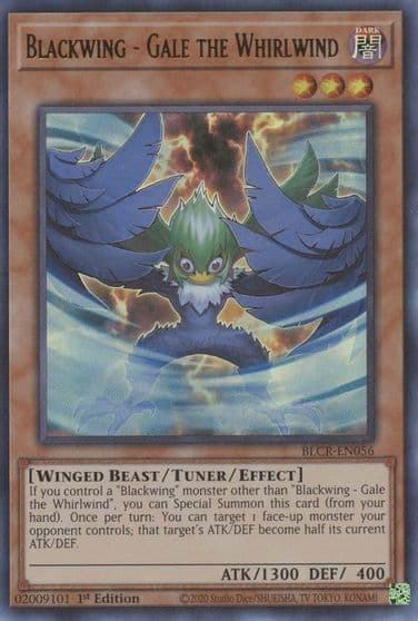 Blackwing Gale the Whirlwind Battles of Legend: Crystal Revenge Yu-Gi-Oh! card