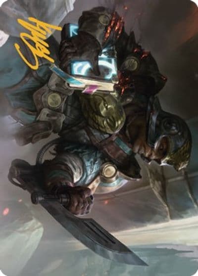 Retrieval Agent Art Card Gold Stamped Signature Art Series: The Brothers' War Magic card