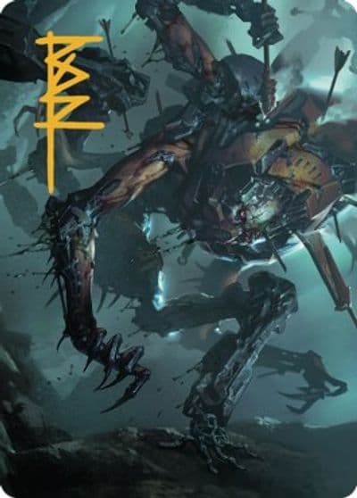 Scrapwork Rager Art Card Gold Stamped Signature Art Series: The Brothers' War Magic card
