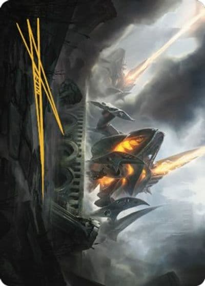 Skitterbeam Battalion Art Card Gold Stamped Signature Art Series: The Brothers' War Magic card