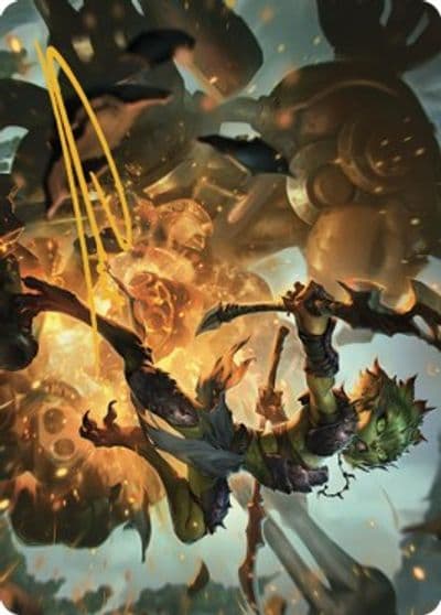 Argothian Sprite Art Card Gold Stamped Signature Art Series: The Brothers' War Magic card
