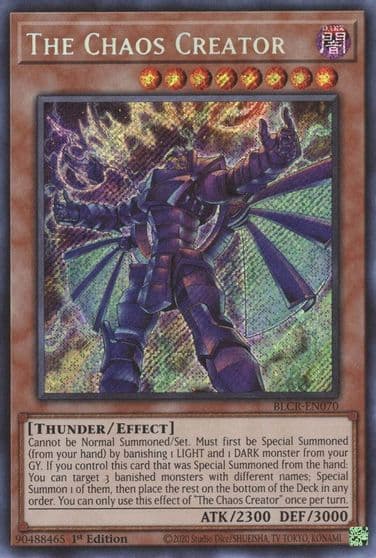 The Chaos Creator Battles of Legend: Crystal Revenge Yu-Gi-Oh! card