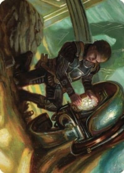 Urza Powerstone Prodigy Art Card Art Series: The Brothers' War Magic card
