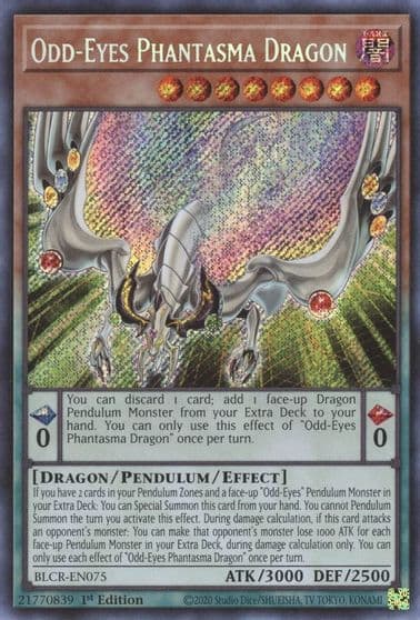 Odd Eyes Phantasma Dragon Battles of Legend: Crystal Revenge Yu-Gi-Oh! card
