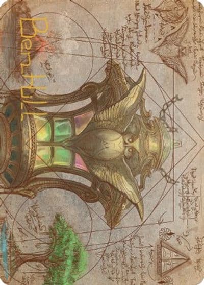 Chromatic Lantern Art Card Gold Stamped Signature Art Series: The Brothers' War Magic card