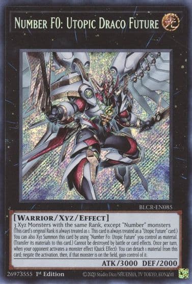 Number F0 Utopic Draco Future Battles of Legend: Crystal Revenge Yu-Gi-Oh! card