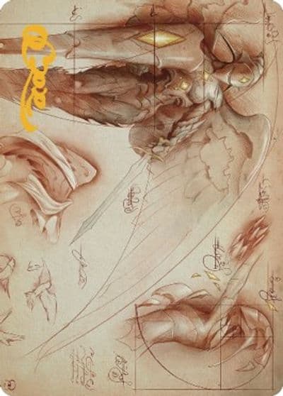 Platinum Angel Art Card Gold Stamped Signature Art Series: The Brothers' War Magic card
