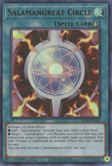 Salamangreat Circle Battles of Legend: Crystal Revenge Yu-Gi-Oh! card