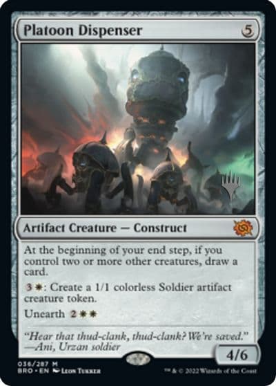 Platoon Dispenser Promo Pack: The Brothers' War Magic card