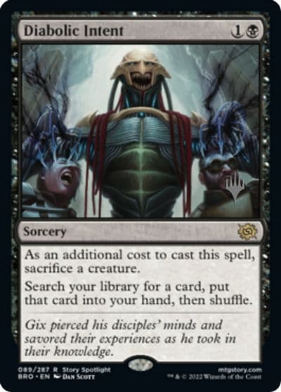 Diabolic Intent Promo Pack: The Brothers' War Magic card