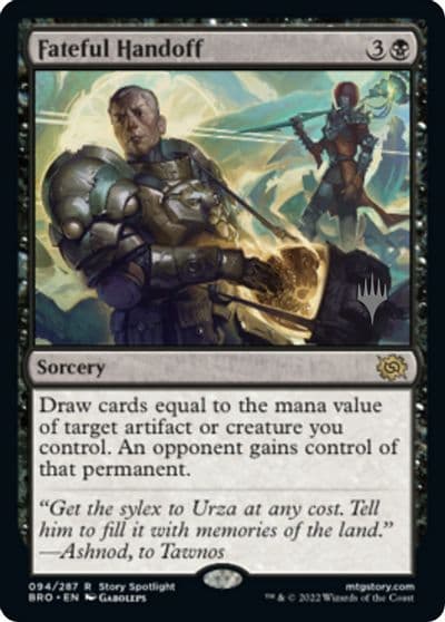 Fateful Handoff Promo Pack: The Brothers' War Magic card
