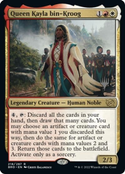 Queen Kayla bin Kroog Promo Pack: The Brothers' War Magic card