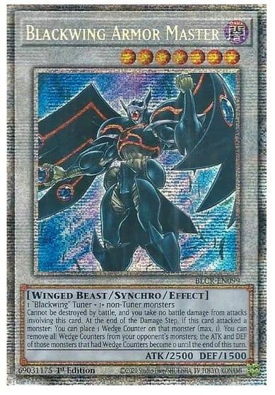 Blackwing Armor Master Starlight Rare Battles of Legend: Crystal Revenge Yu-Gi-Oh! card