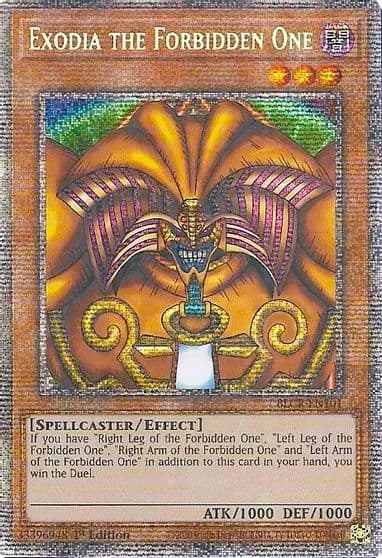 Exodia the Forbidden One Starlight Rare Battles of Legend: Crystal Revenge Yu-Gi-Oh! card