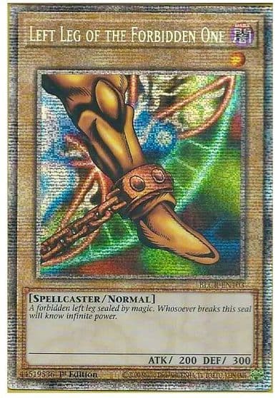 Left Leg of the Forbidden One Starlight Rare Battles of Legend: Crystal Revenge Yu-Gi-Oh! card