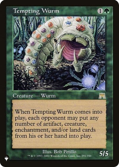 Tempting Wurm The List Reprints Magic card