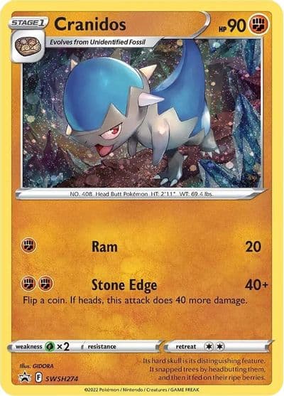 Cranidos - SWSH274 SWSH: Sword & Shield Promo Cards Pokemon card