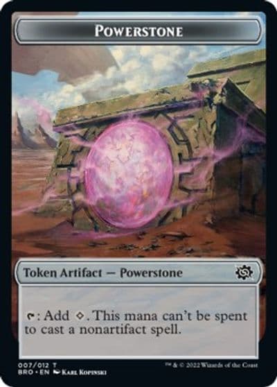 Powerstone Thopter Double Sided Token The Brothers' War Magic card