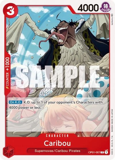 Caribou Romance Dawn One Piece card
