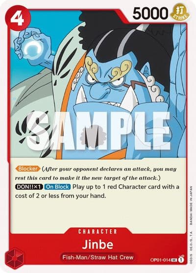Jinbe 014 Romance Dawn One Piece card