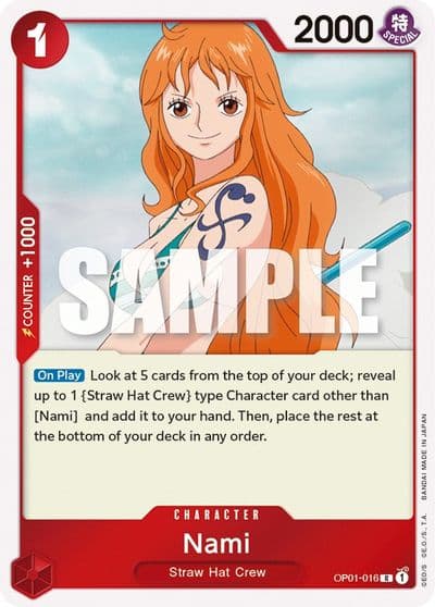 Nami Romance Dawn One Piece card