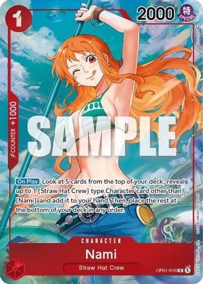 Nami Parallel Romance Dawn One Piece card
