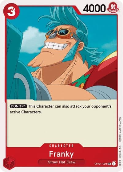 Franky Romance Dawn One Piece card
