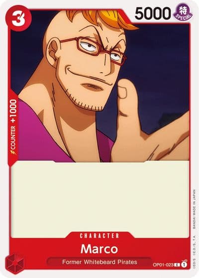 Marco Romance Dawn One Piece card