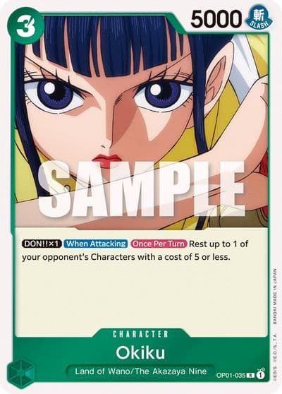 Okiku Romance Dawn One Piece card