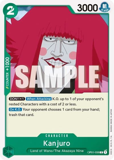 Kanjuro Romance Dawn One Piece card