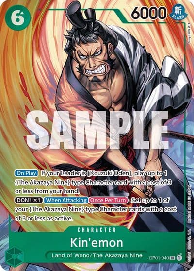 Kinemon Parallel Romance Dawn One Piece card