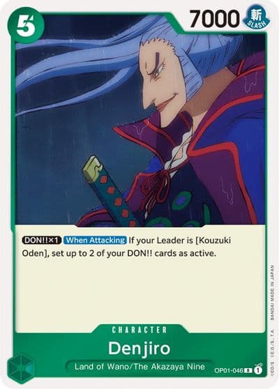 Denjiro Romance Dawn One Piece card