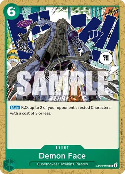 Demon Face Romance Dawn One Piece card