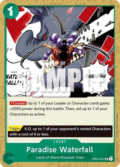 Paradise Waterfall Romance Dawn One Piece card