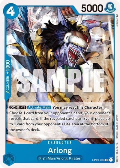Arlong Romance Dawn One Piece card